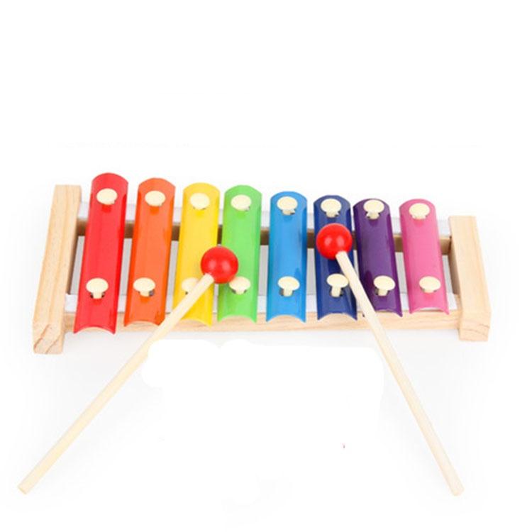 Đàn gỗ 8 thanh, đồ chơi âm nhạc Montestori cho bé chất liệu gỗ cao cấp