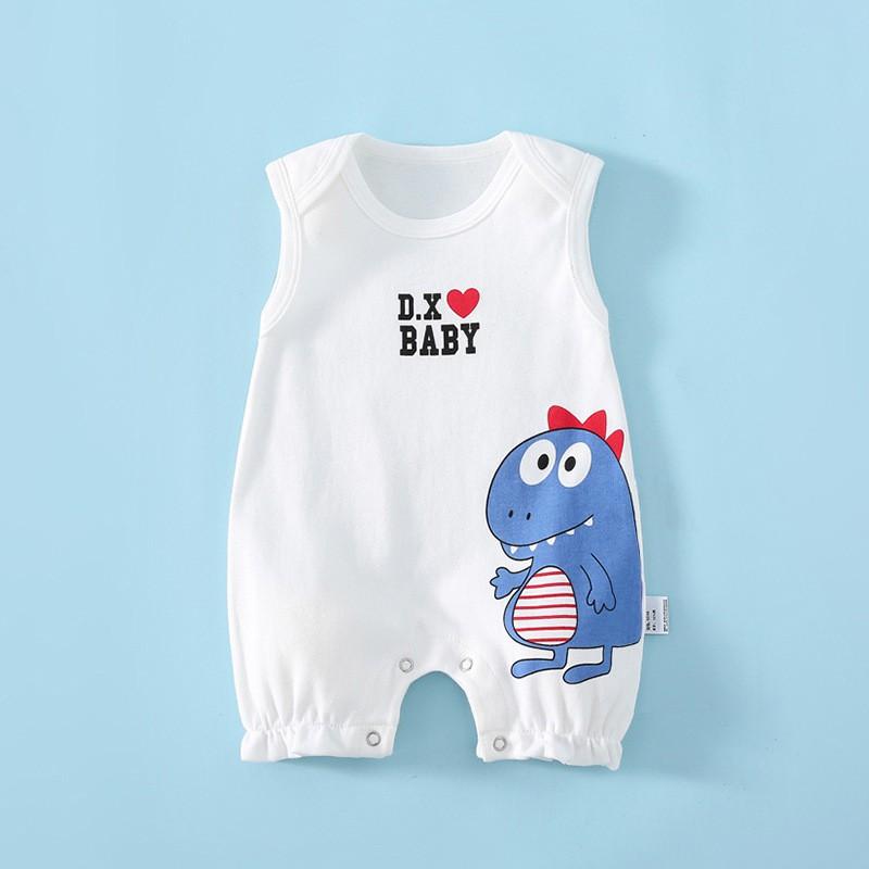 Body Sát Nách cho bé chất Cotton Mềm Mịn mẫu quần áo sơ sinh Bé Trai Bé Gái siêu dễ thương từ 0 đến 12 tháng