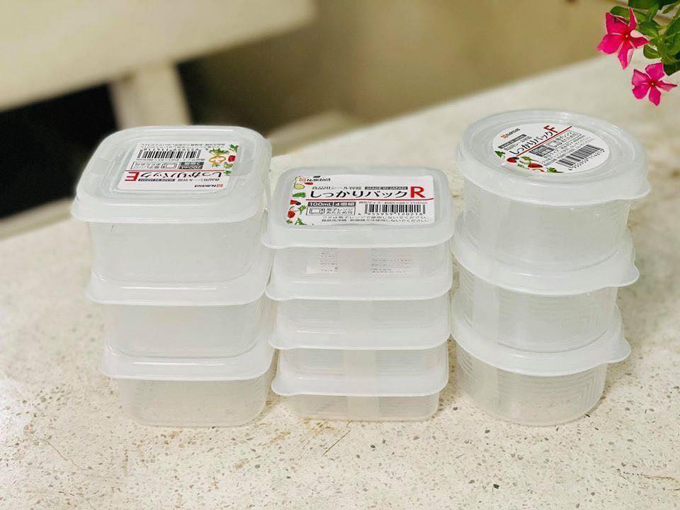 Hộp Nhựa Dùng Được Trong Lò Vi Sóng 100ml Nhật Bản