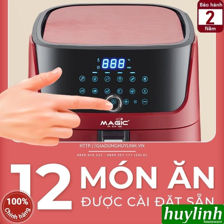 Nồi chiên không dầu điện tử Magic ECO AC-123 - 7 lít - 1800W - 12 Menu - Hàng chính hãng