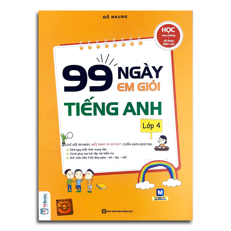 Combo 2 cuốn: 99 ngày em giỏi tiếng anh lớp 4 + 99 ngày em giỏi toán lớp 4