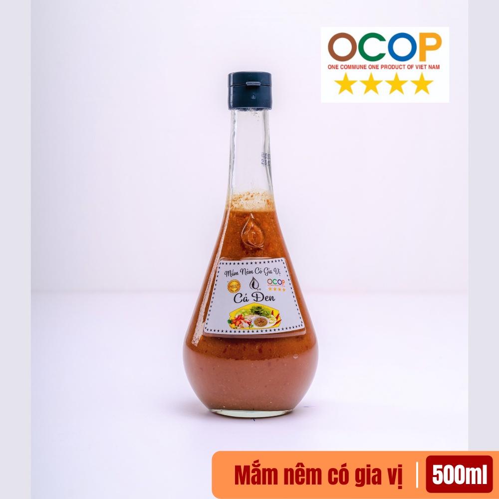 [ OCOP] Chai Mắm Nêm Có Gia Vị Đậm Đà Truyền Thống 500ml  (100% Nguyên Liệu Tự Nhiên - Mắm Nêm Cá Đen Phan Thiết)