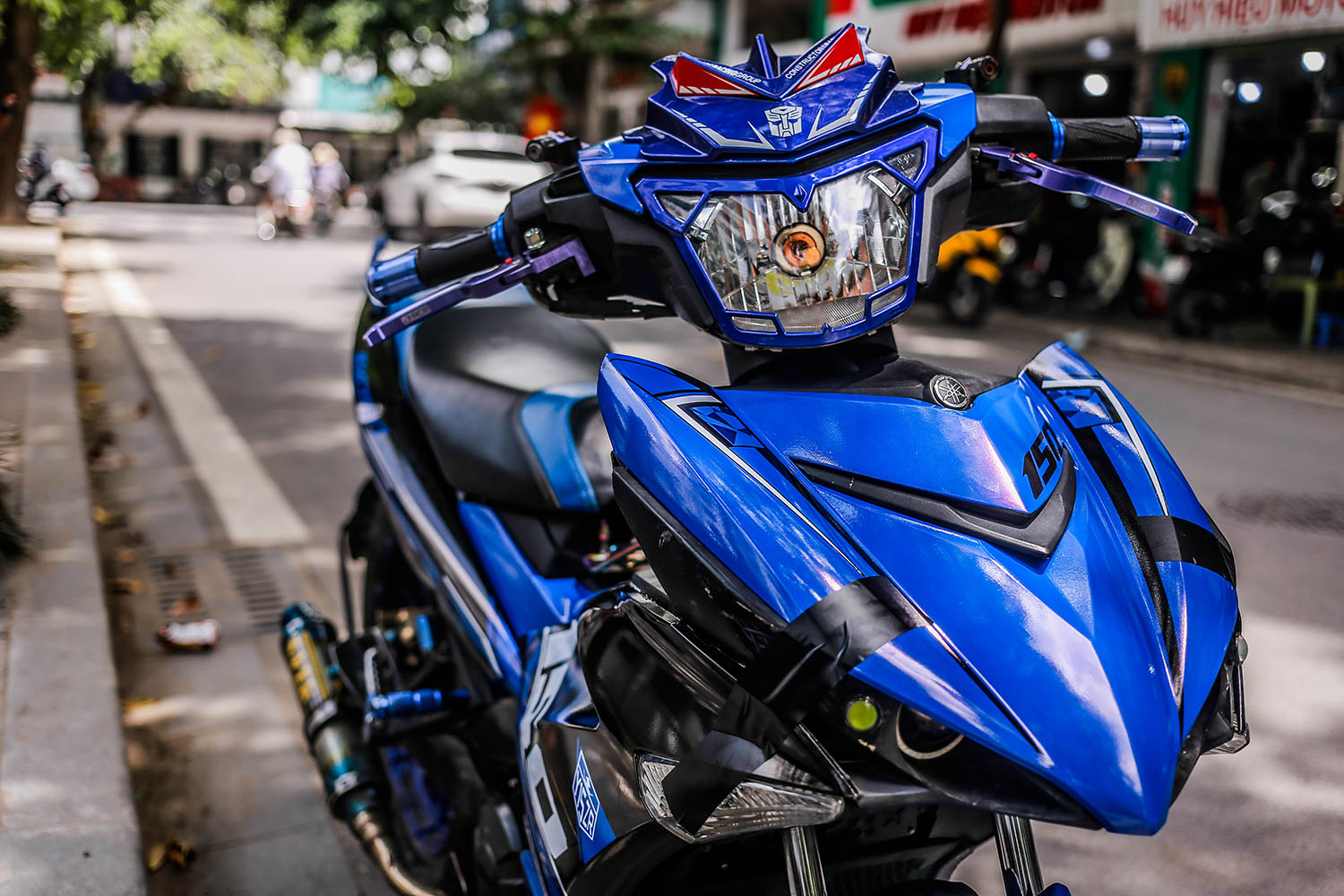 Tem trùm Exciter 150 Black Blue Camou