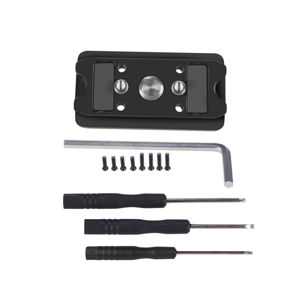 Bộ điều hợp từ tính bằng nhôm gắn 1/4 "ARRI Định vị chân Chân máy phát hành nhanh cho DJI Hành động 2 cho GoPro 11 10 9 8 Camera