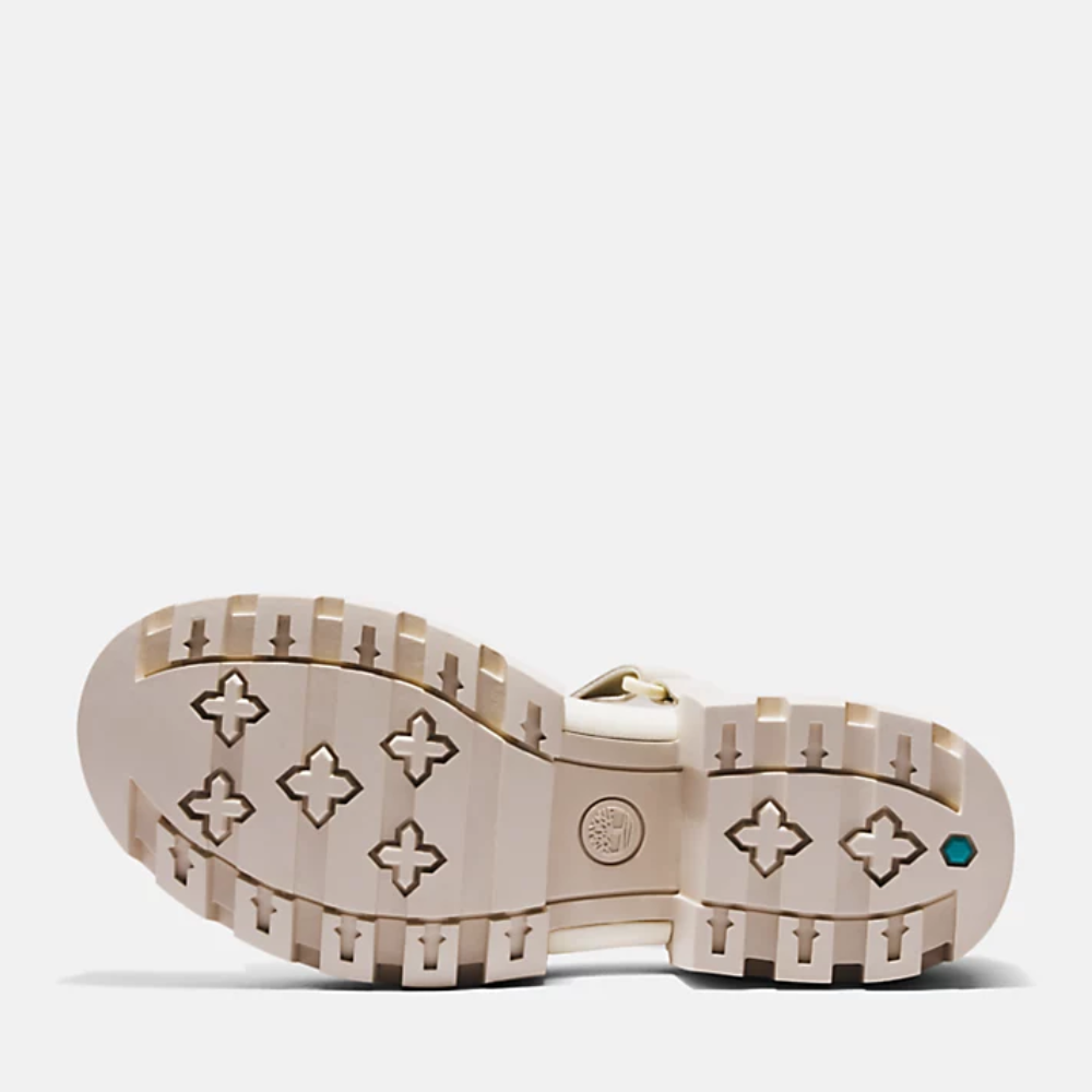 [New 2023] Timberland Giày Sandal Nữ Đế Cao Everleigh Ankle Strap Màu Trắng Kem TB0A5UMMD2