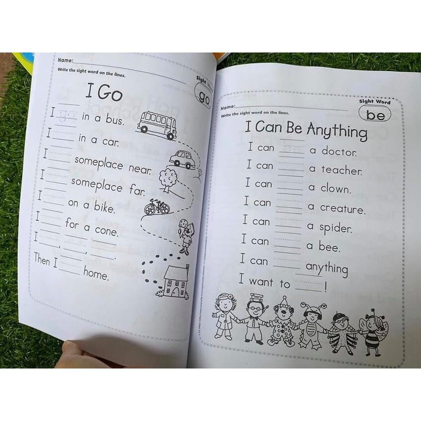 Đồ Chơi Sight Word 4 Cuốn Khổ A4 Có File Nghe MP3