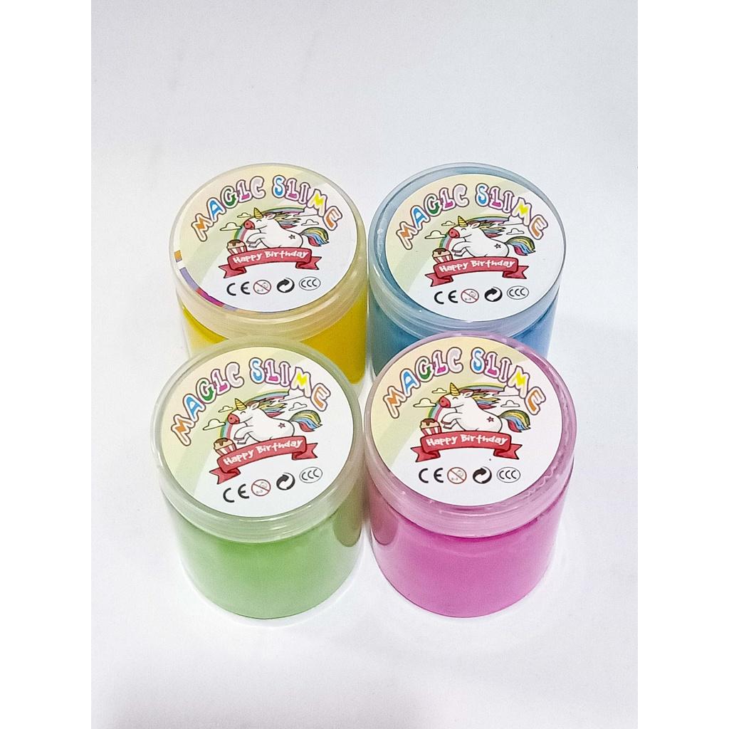 Slime Happy BirthDay Ngựa Lọ Đặc Slam Gudetama Squishy
