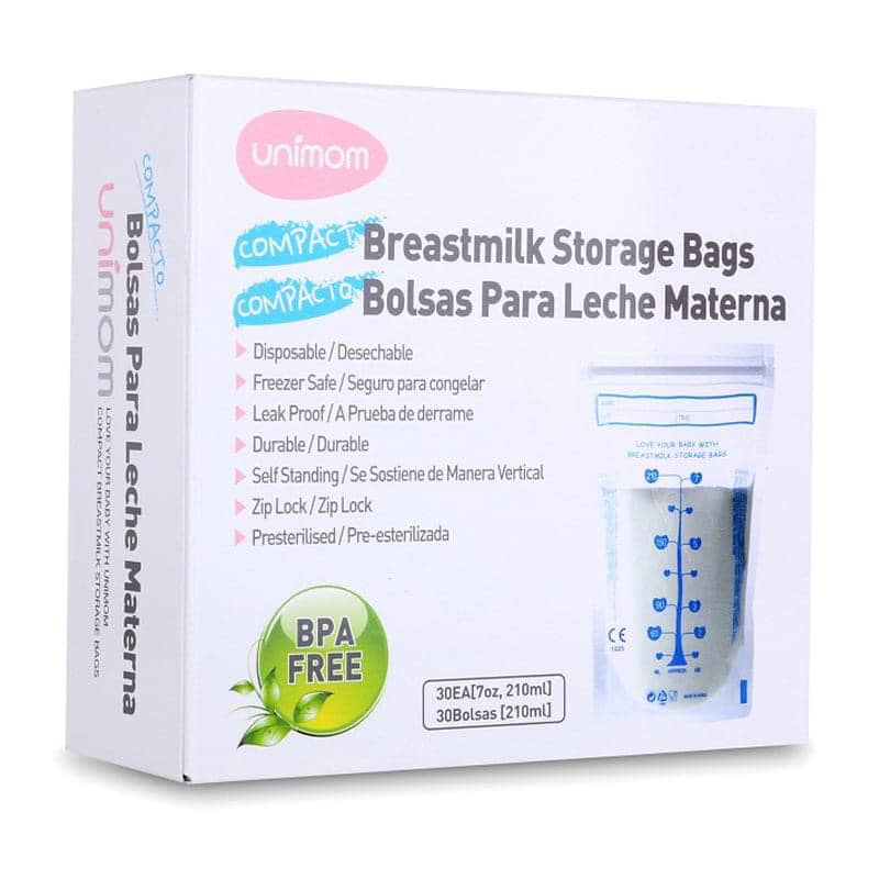 Túi Đựng Sữa Mẹ (Trữ Sữa Mẹ) Unimom Compact Không Có BPA UM870251 210ml (30 Túi/Hộp)