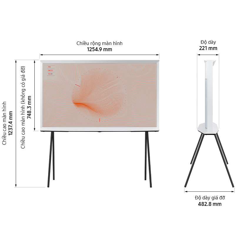 Smart Tivi Qled The Serif Samsung 4K 55 inch QA55LS01TA