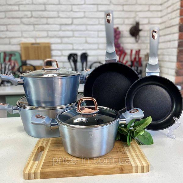 Bộ Nồi 10 Món Berlinger Haus BH/6020, Dẫn Nhiệt Tốt, Dùng Cho Mọi Loại Bếp, Nhập Đức