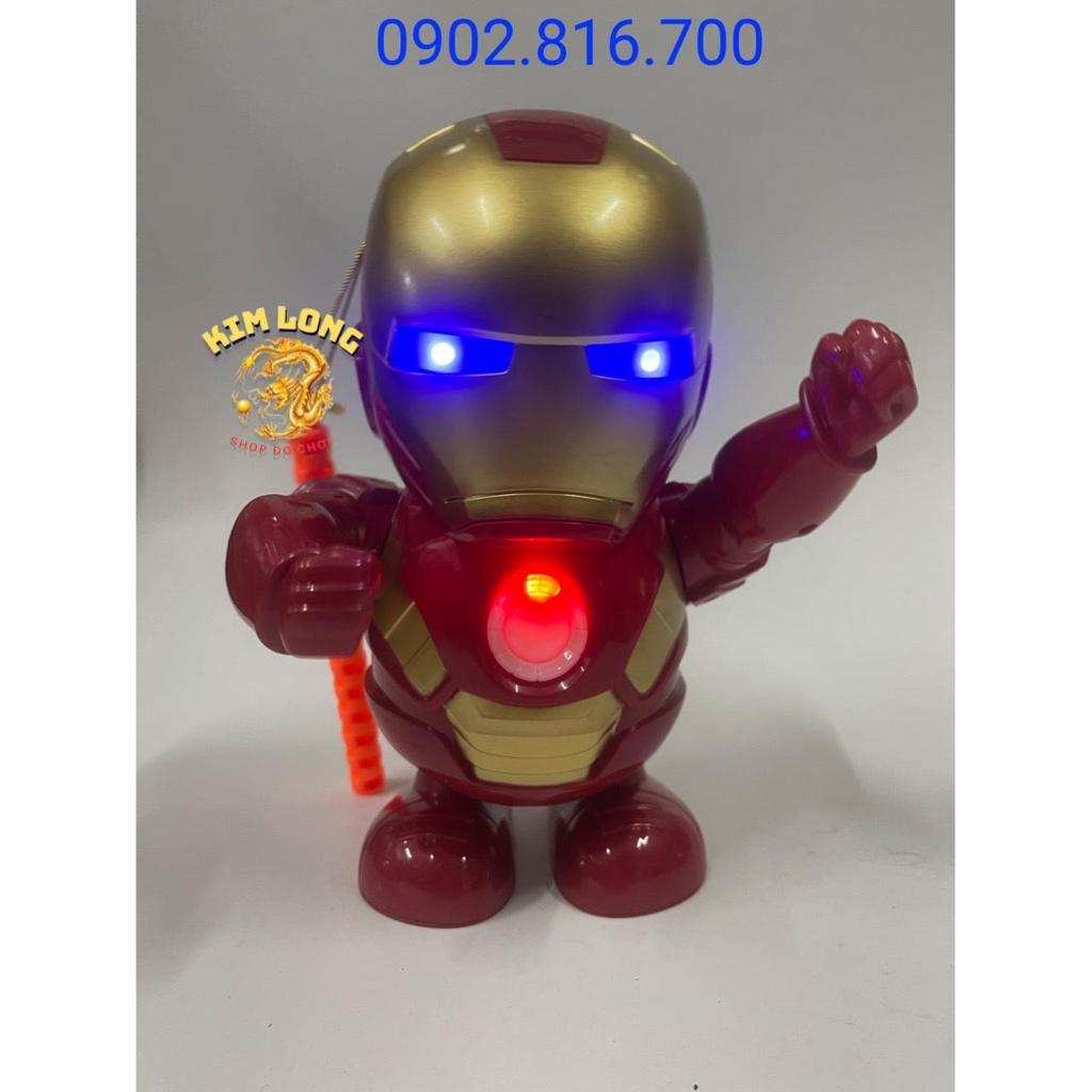 Đồ chơi lồng đèn siêu nhân Iron man cho bé trai tặng kèm pin quà tặng trung thu cho bé