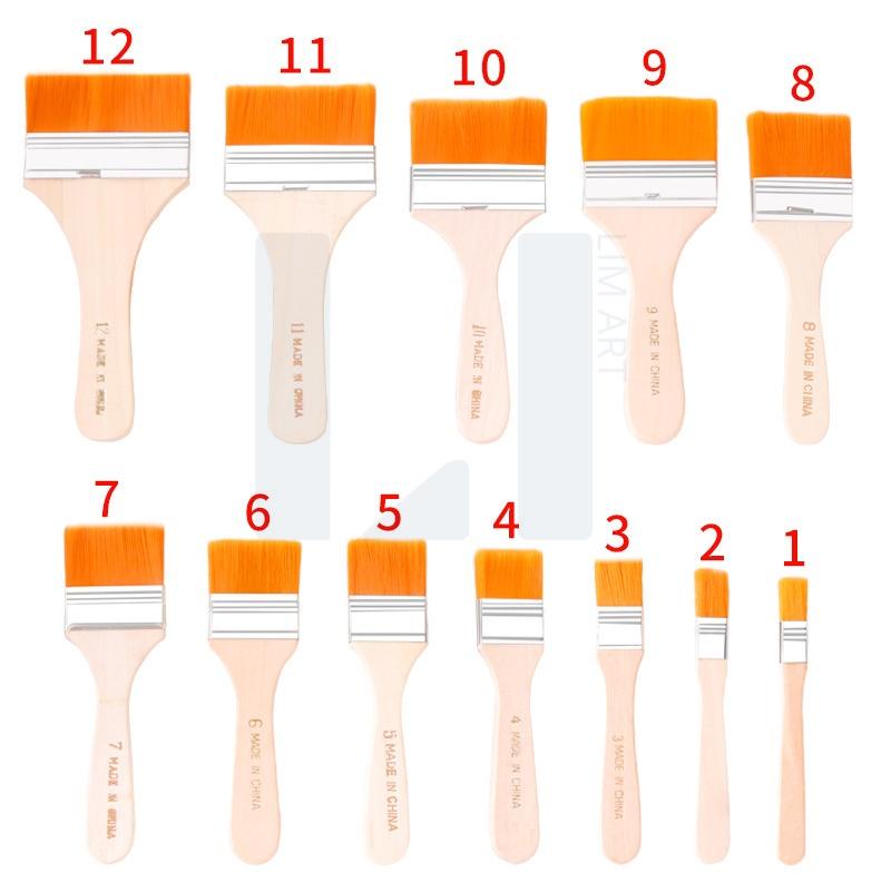 Cọ Vẽ Màu Cam Bản Lớn Nhiều Size - Panhxo Sơn Nước - Trường Thịnh Sài Gòn