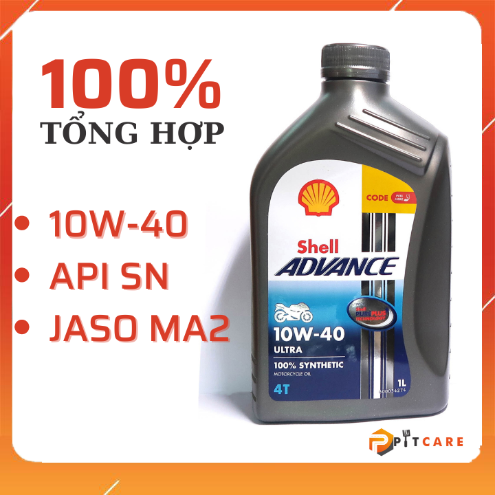 Nhớt Xe Máy Shell Advance Ultra 10W40 Nhập Khẩu Chính Hãng Có Chiết Lẻ