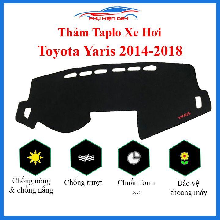 Thảm taplo cho Yaris 2014-2015-2016-2017-2018 chống nắng nóng làm mát xe mở rộng tầm nhìn