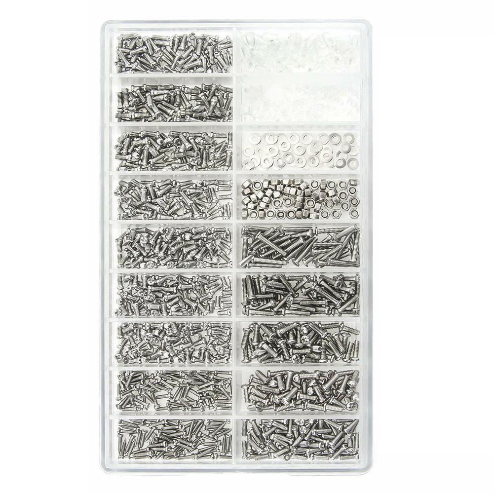 Glasses Repairing Screws Sunglasses Repairing Small Screws Kit Stainless Steel Tool Set About 1000PCS