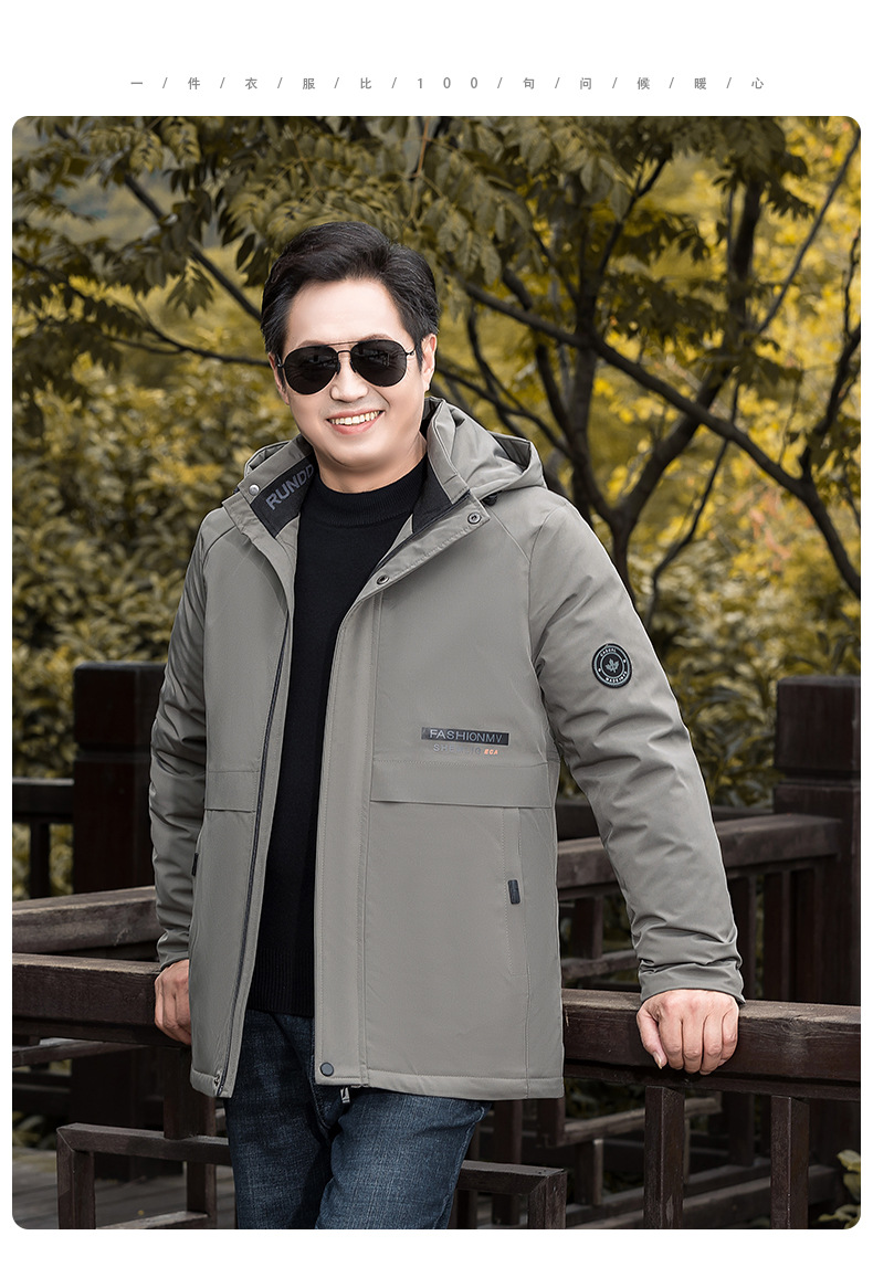 Áo Khoác Cotton Dày Ấm Có Mũ Cho Nam AK14 - hàng Quảng Châu Cao Cấp