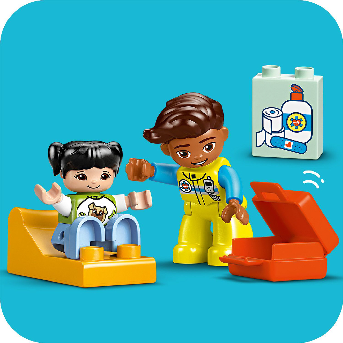 Đồ Chơi Lắp Ráp Xe Cứu Thương &amp;amp; Tài Xế LEGO DUPLO 10447 (19 Chi Tiết)