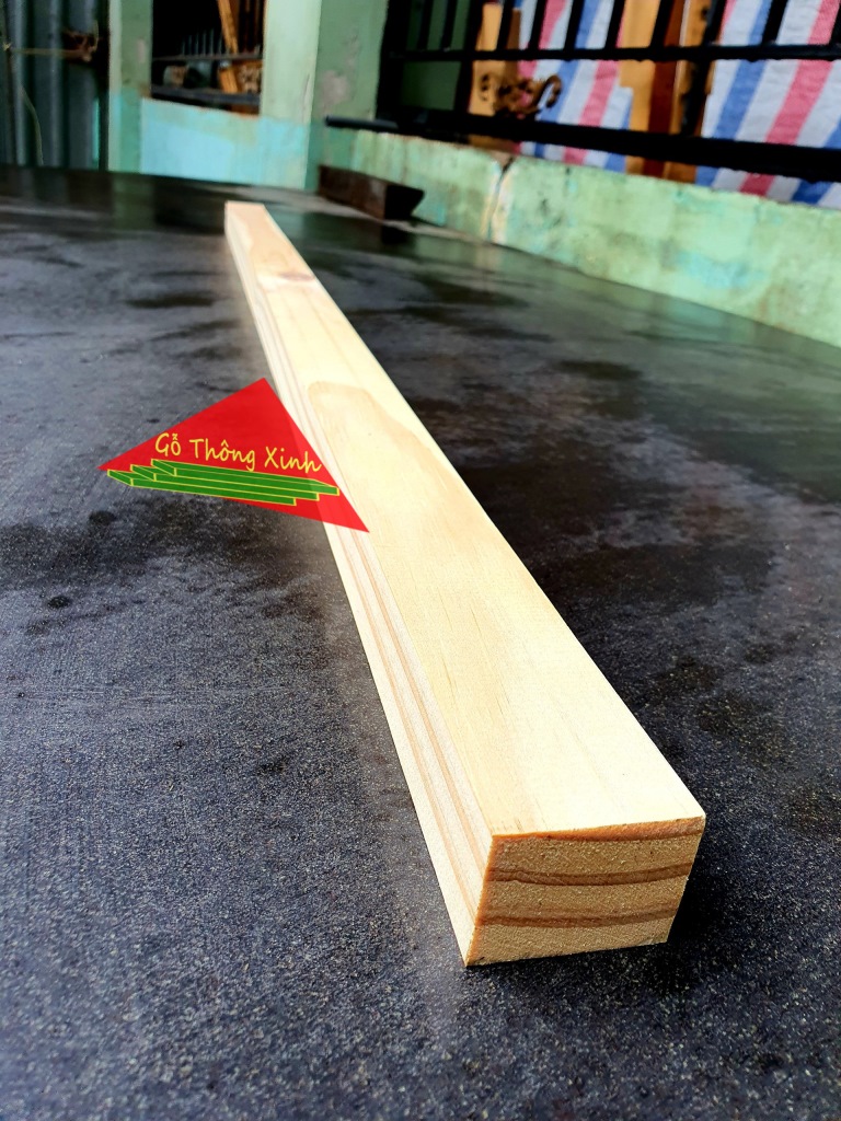 Thanh gỗ thông vuông 3x5cm, dài 1m2 bào láng 4 mặt, cực đẹp cực chắc chắn, dùng đóng bàn, ghế, làm khung sườn,decor...