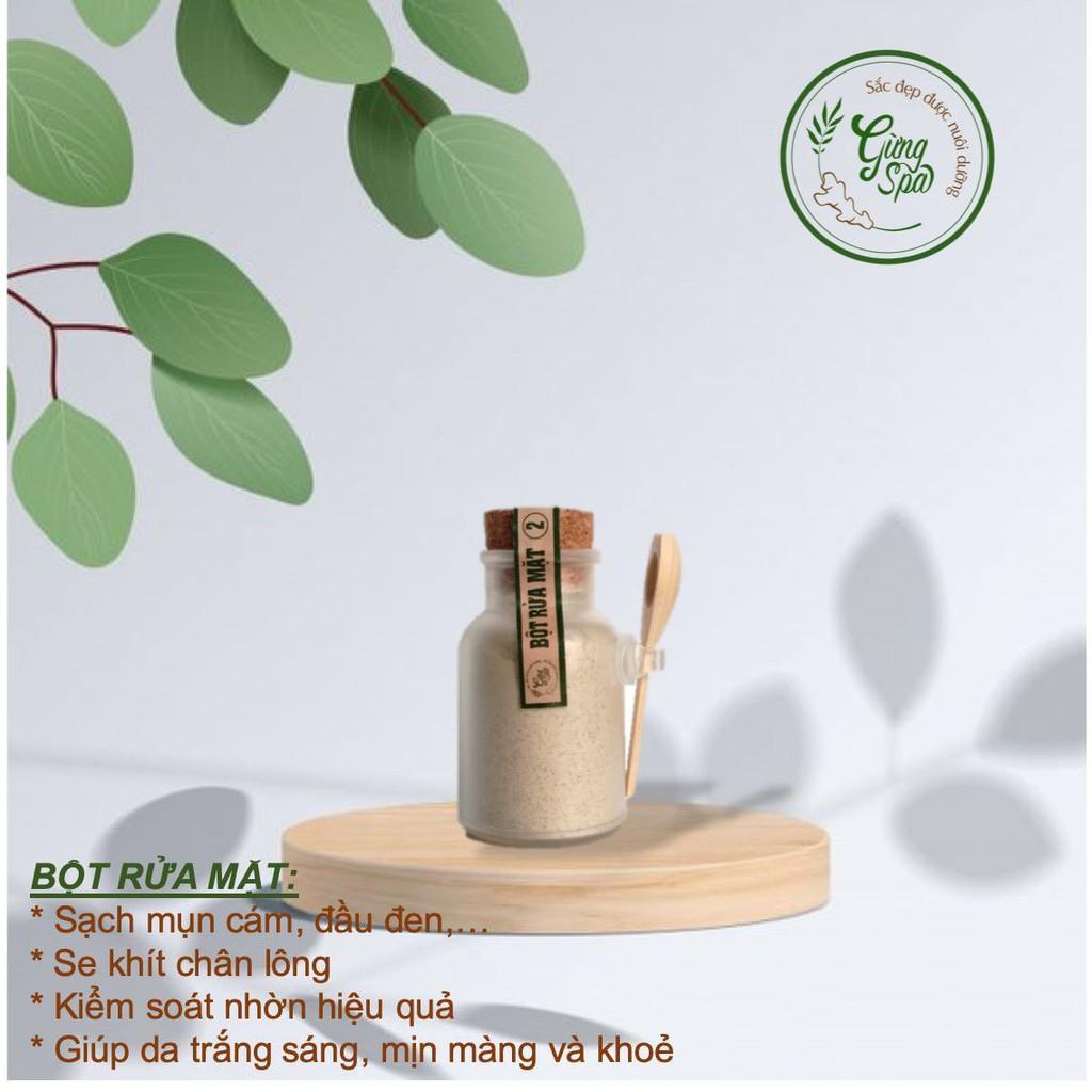 BỘT RỬA MẶT THIÊN NHIÊN - Gừng Spa