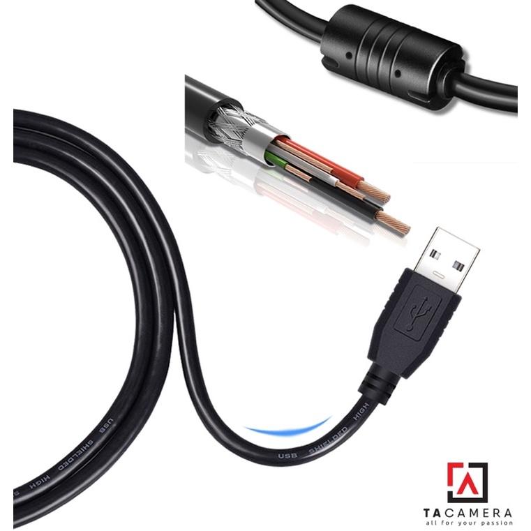 Dây Cáp USB 2.0 To Mini-B 8-Pin - Chụp Ảnh Flatlay Bằng Liveview - Dài 5m - Right Angle