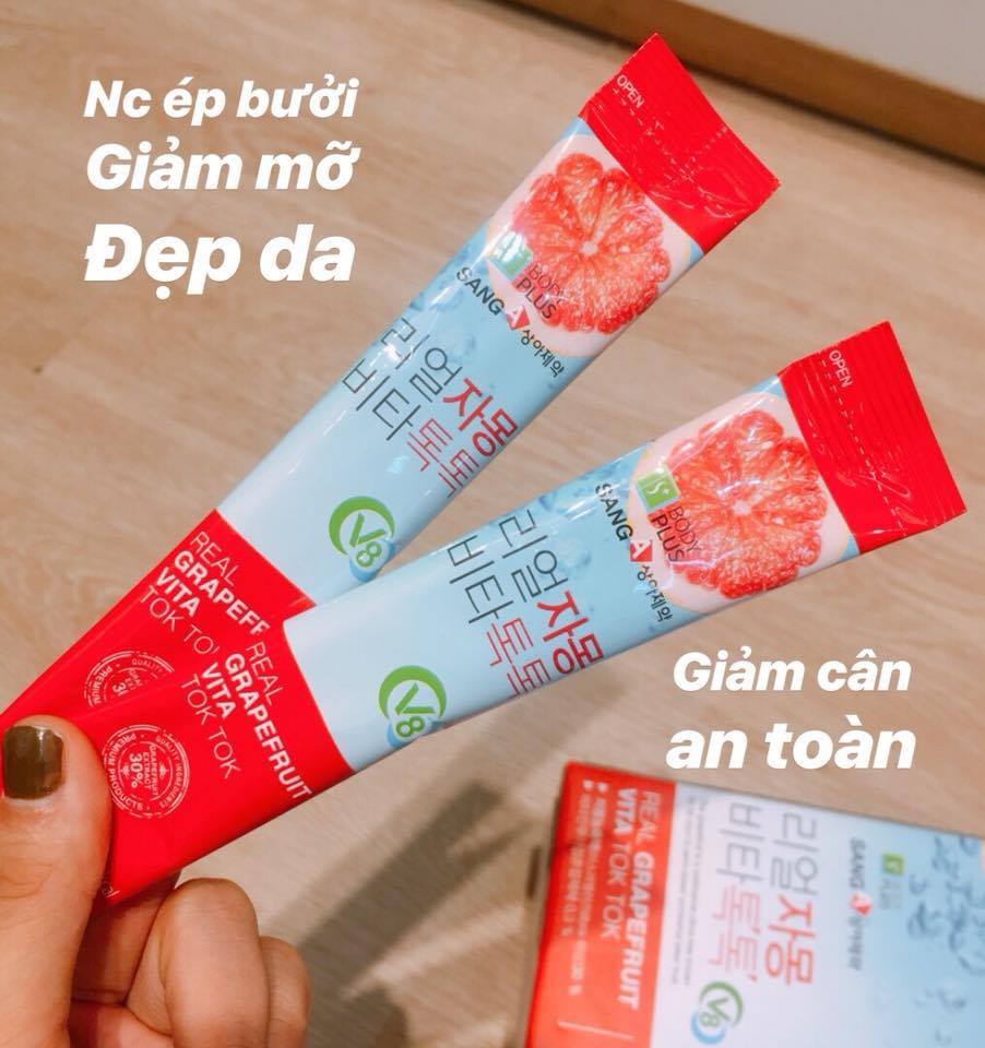 Hộp 30 gói trà bưởi REAL GRAPEFRUIT VITA TOK TOK SANG  ( không xuất hóa đơn đỏ )