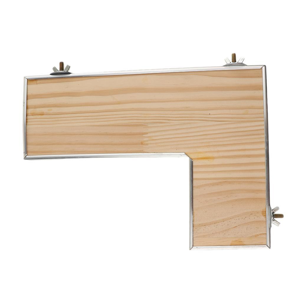Anti Chew Pet Wooden L-shaped Board Hamster Guinea Pig Gerbil Pedal Toy