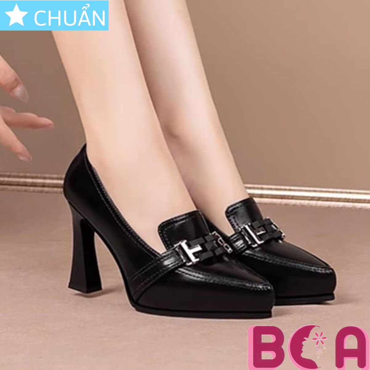 Giày cao gót nữ đế đúp 9p RO594 ROSATA tại BCASHOP kiểu dáng công sở tôn dáng và thời trang, thể hiện đẳng cấp