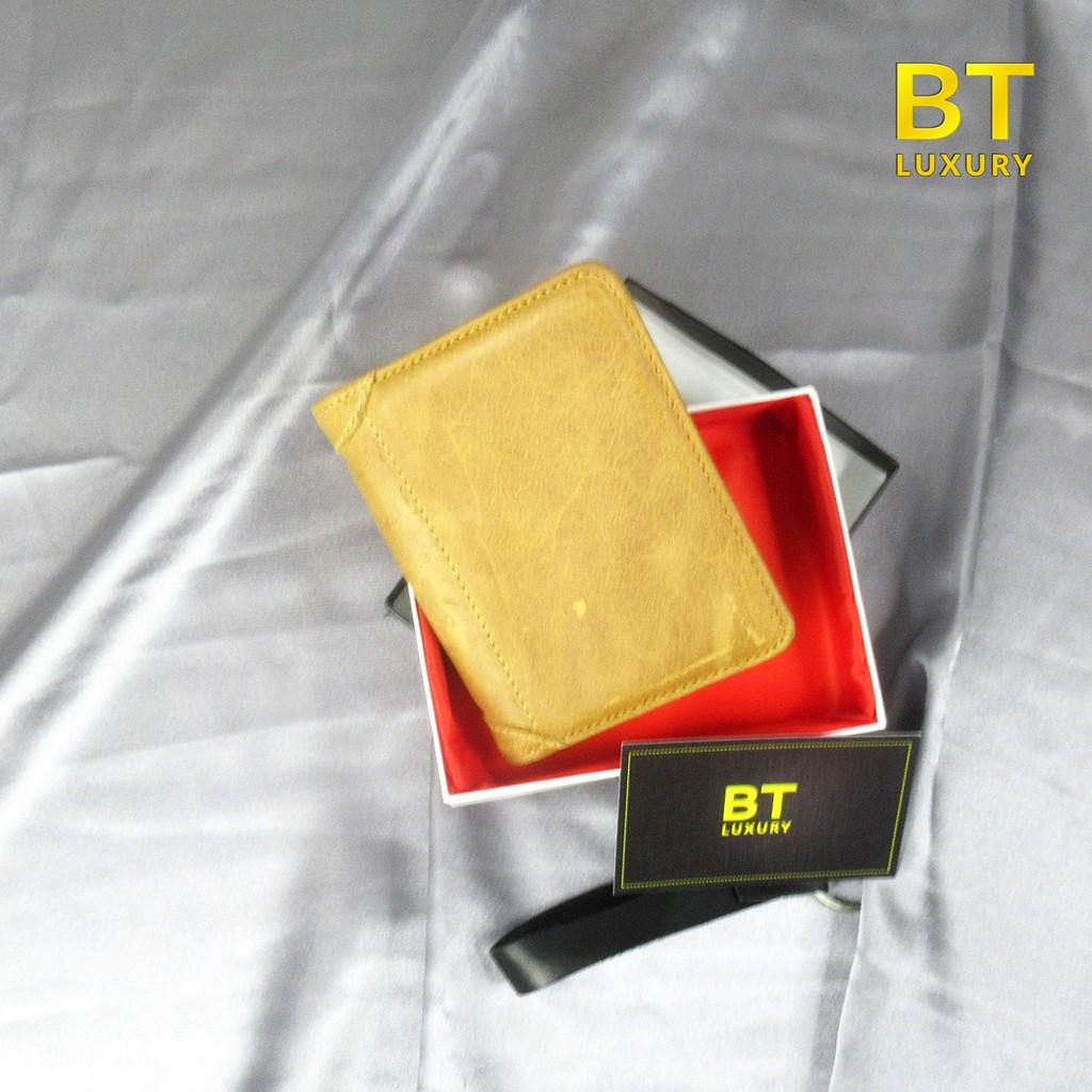Ví da bò cao cấp - Kích thước chuẩn phù hợp giấy tờ cũ - Làm từ da bò 100% - Ví da BT Luxury