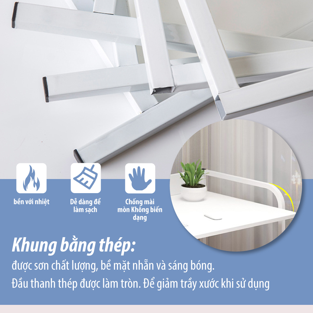 BG - Bàn học tập,làm việc đa năng siêu tiện ích mẫu mới 2021 model B2004 Thái Lan - nâu vân gỗ
