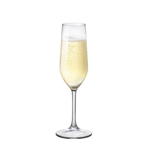 Ly thủy tinh uống r ượu sâm panh cao cấp,champagne, wine glass Riserva 210ml - Bormioli Rocco