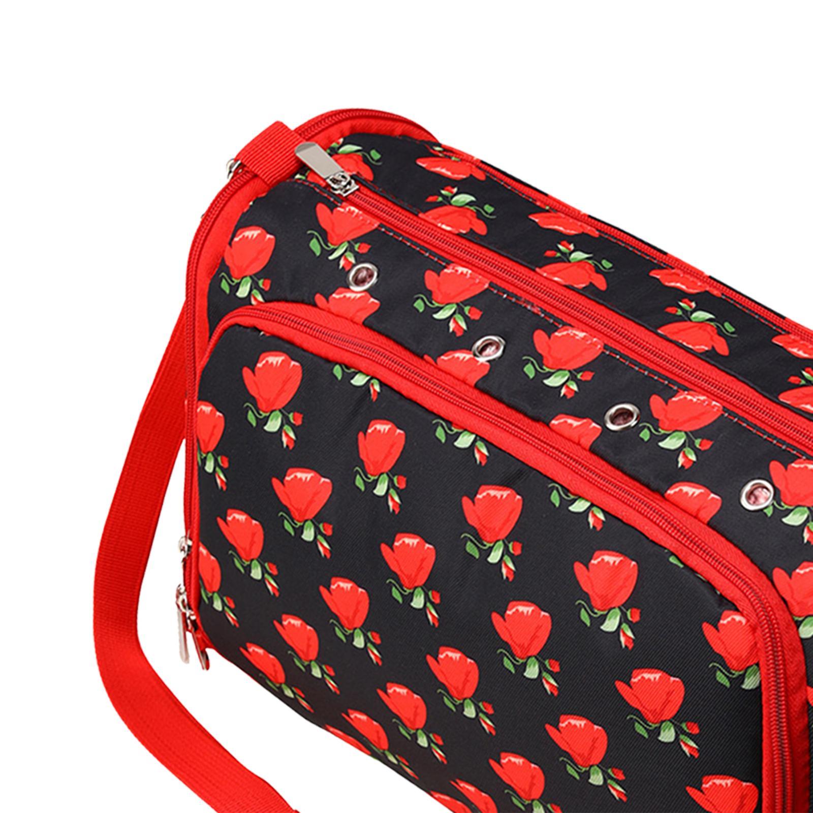 Crochet Tool Storage Bag Yarn Storage Bag Rose Pattern Crochet Bag Organizer