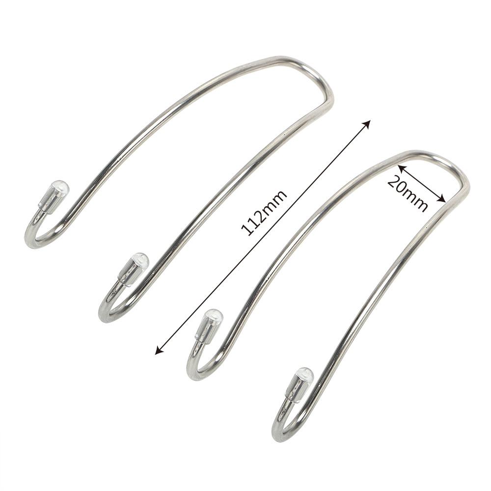 1 cặp móc treo đồ gắn lưng ghế xe hơi bằng thép không gỉ