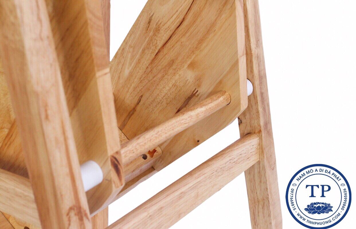 Ghế thắp hương 3 bậc - Gỗ cao su CAO 83CM