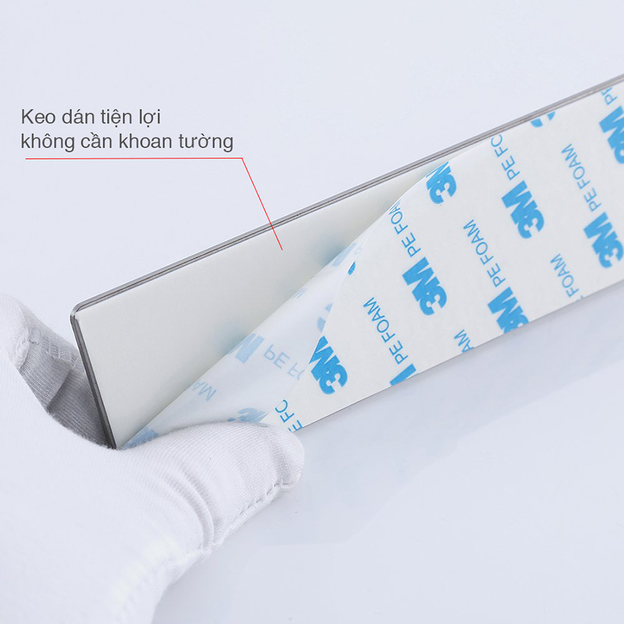 Móc treo quần áo 6 chấu trang trí decor. treo đồ gia đình chìa khóa chất liệu INOX 304 dán tường gạch men keo 3M siêu chắc - Móc Chéo