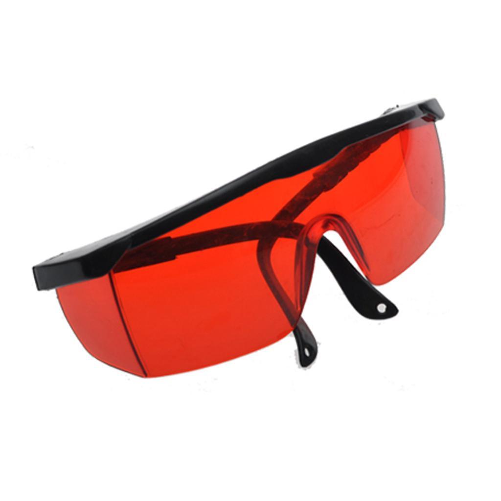 2x Work Anti-fog Clear Protective Safety Goggles Blue Light Blocking Glasses, Red, 15cm x 6.5cm / 5.9 x 2.56 Inch
