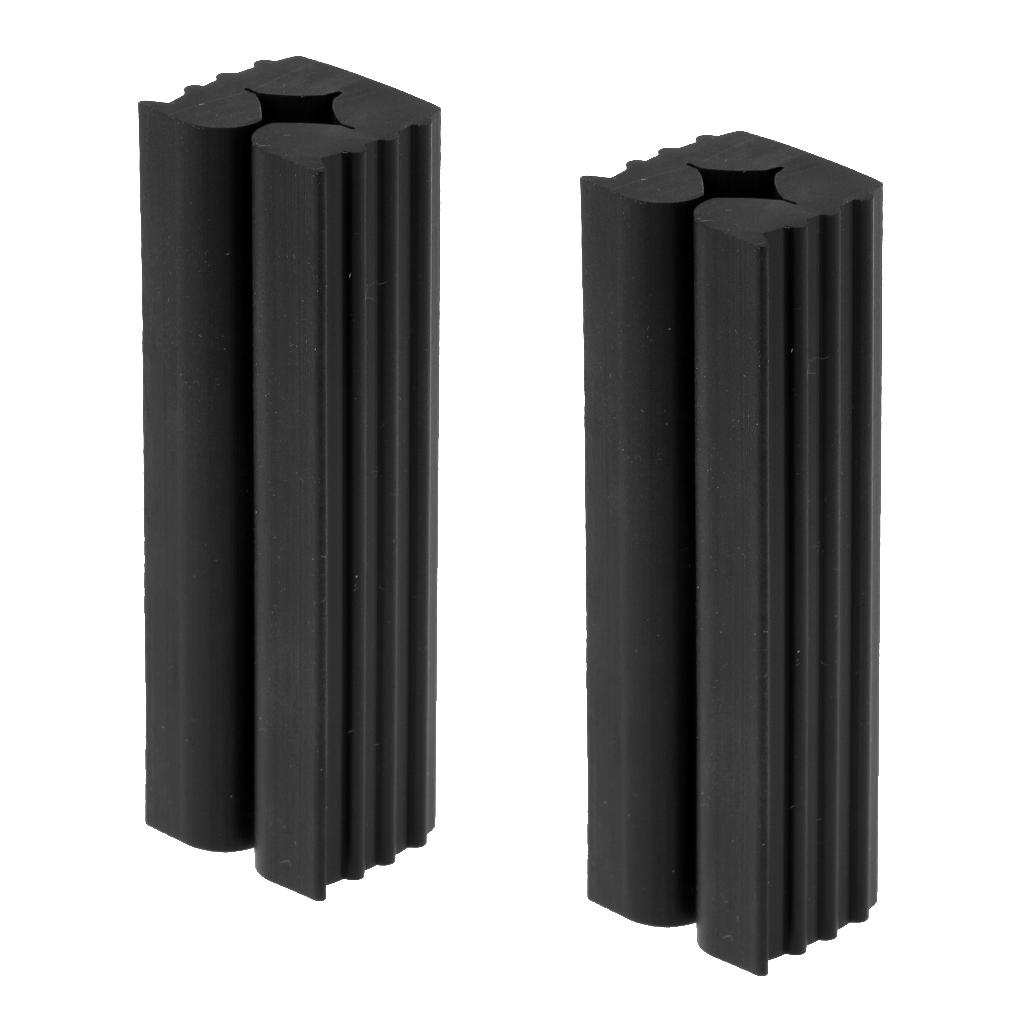 2 Pieces Rubber Golf Vice Clamps For Golf Club/Shaft/Gripping Repairs Black