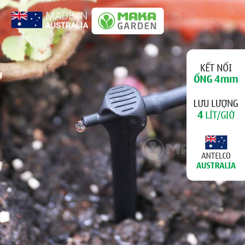 VÒI TƯỚI NHỎ GIỌT ASTA DRIP PC ANTELCO 4 LÍT/GIỜ
