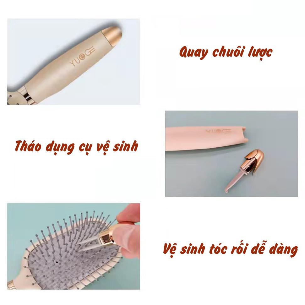 Lược Chải Gỡ Rối Tóc, Massage Da Đầu YueGe Hình Thú Hồng - MP176