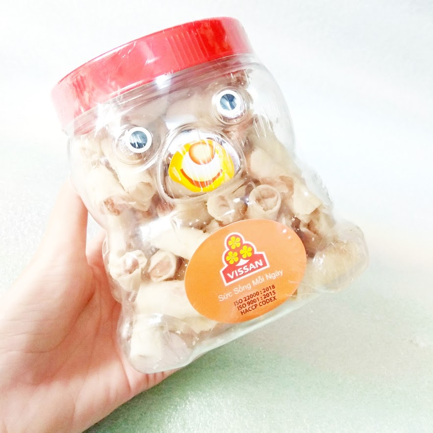 SNACK CHẢ GIÒ ĂN LIỀN NGON NGON TÔM  VISSAN 250G/HỦ