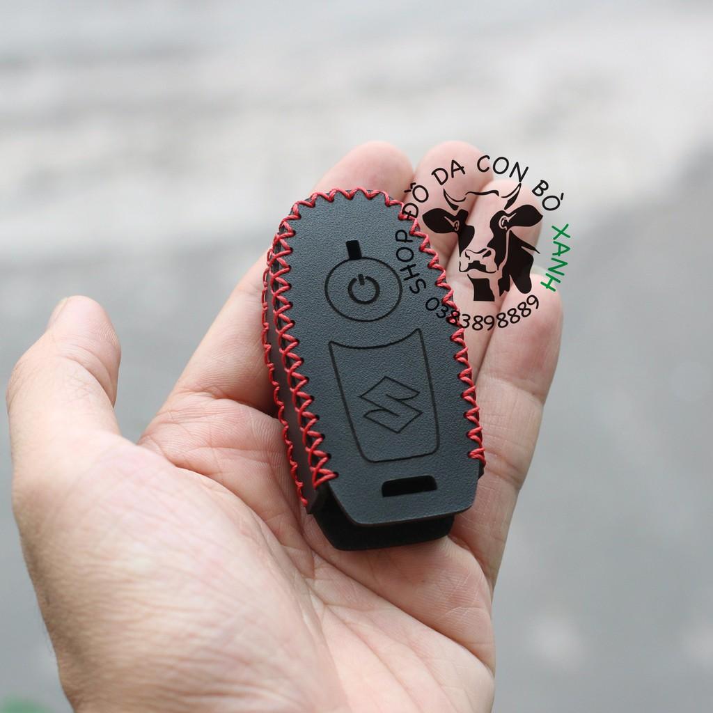 Bao da dành cho Chìa Khóa Smartkey Suzuki GSX R150 handmade da thật