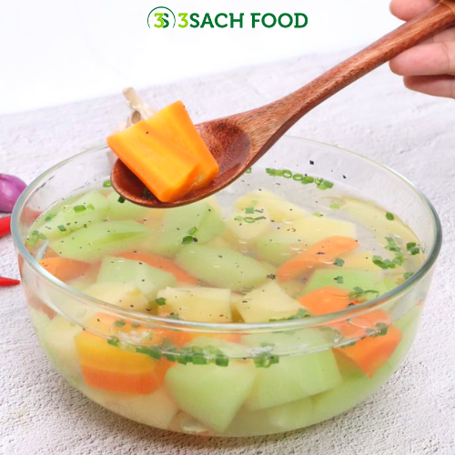 Canh súp 3S khay 400gr - Nguyên liệu đã được sơ chế