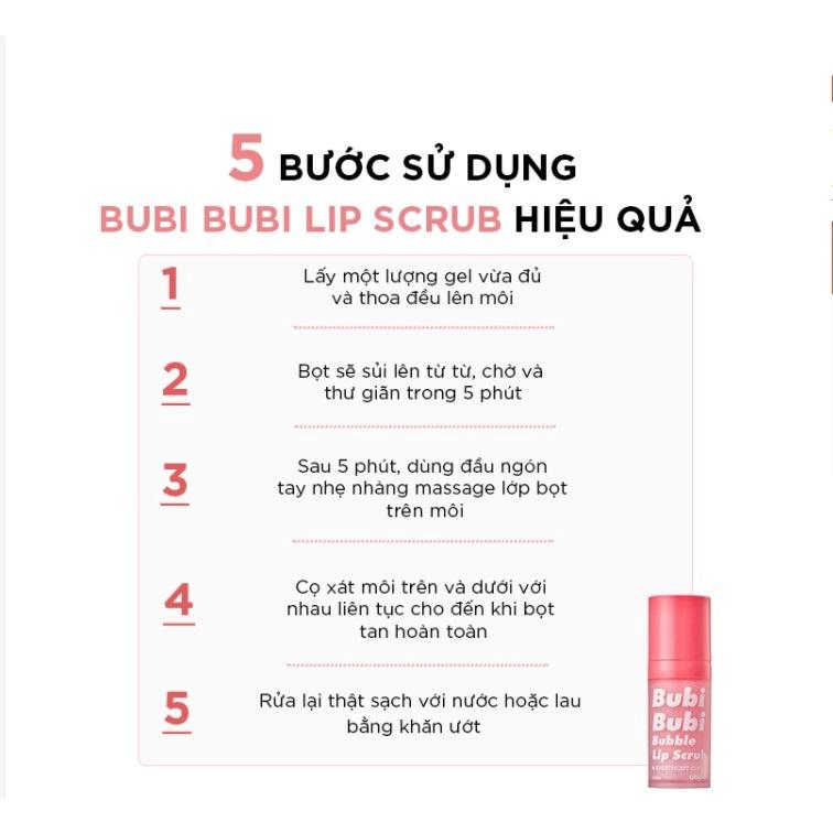 Bộ 3 Sản Phẩm Dưỡng Môi Mềm Mại Unpa Bubi Bubi Lip (TTBC 10ml, Son 3.8g, Nạ môi 9g)