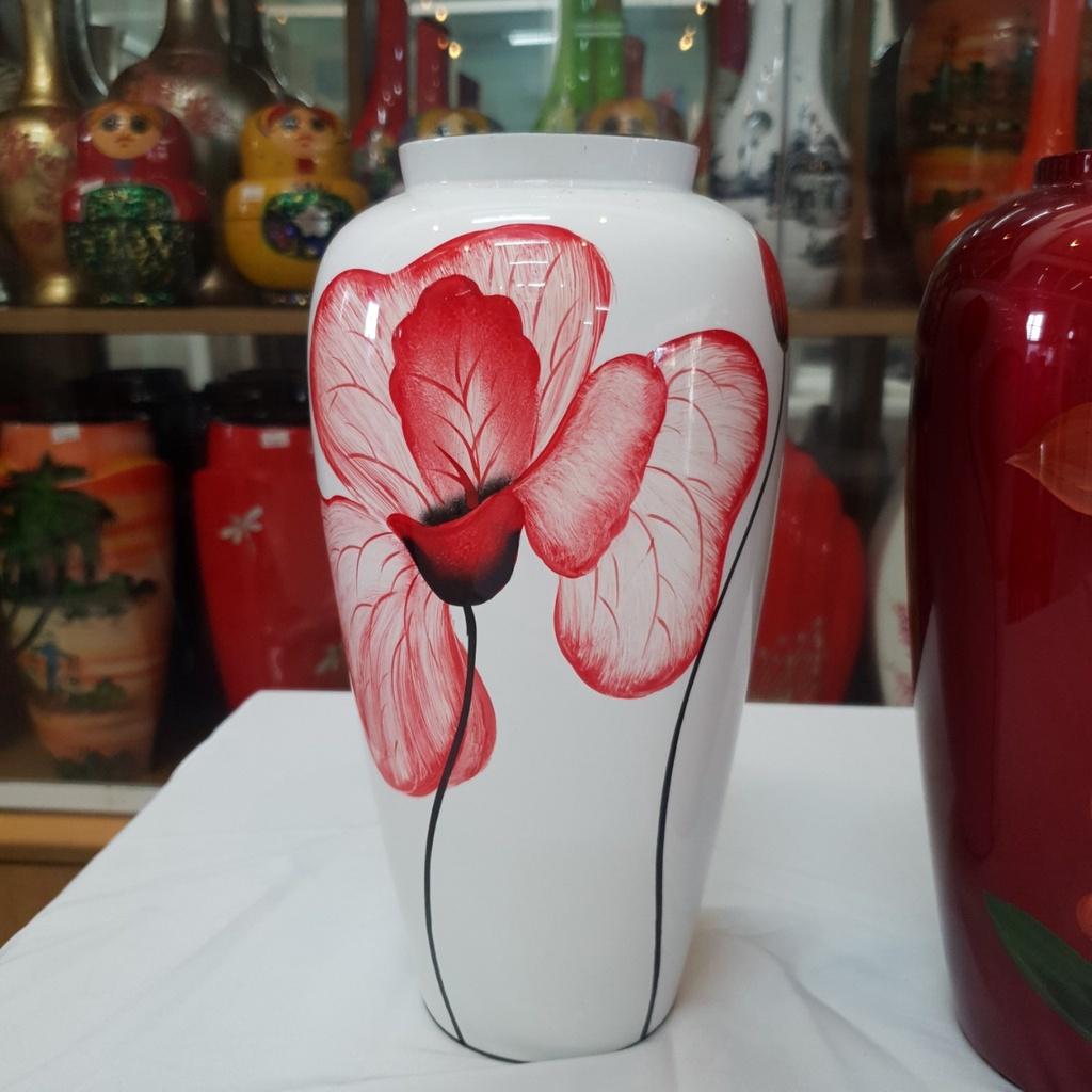 Bình lá lan hút tài lộc Sơn Mài Cao Cấp Thanh Bình Lê size 25x13x13 cm Cắm Hoa, Trang Trí Kệ, Bàn Làm Việc, Quà Tặng