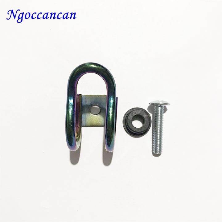 Móc treo đồ titan inox 7 màu lắp các dòng xe máy