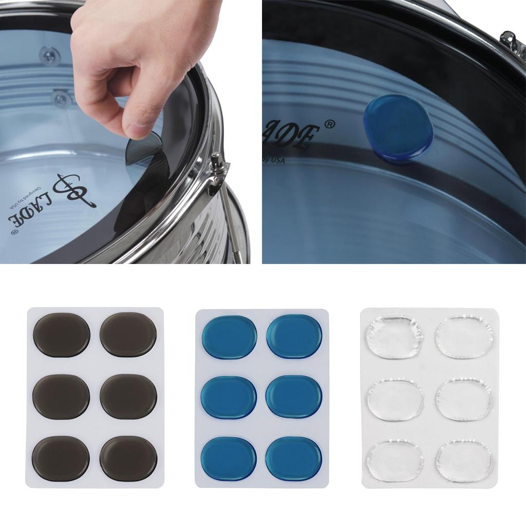6Pcs Drum Set Practice Pads Drum Replacement Parts for Drum Lovers Coffee