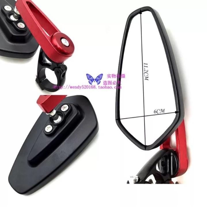 1 Cặp gương gù chiếu hậu xe máy thân hợp kim loại tốt chống han rỉ