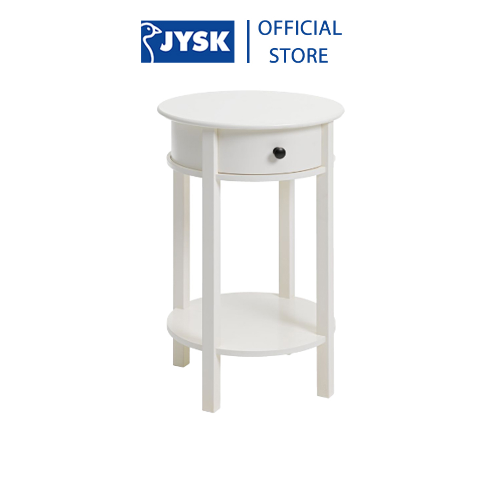 Tủ đầu giường | JYSK Egeby | gỗ công nghiệp | trắng | DK40xC61cm