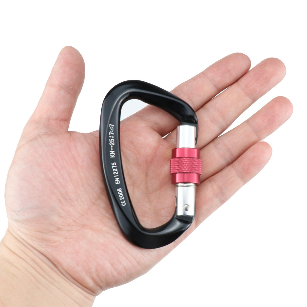 Thiết Bị Leo Núi Leo Núi Khóa Vít Carabiner 25KN