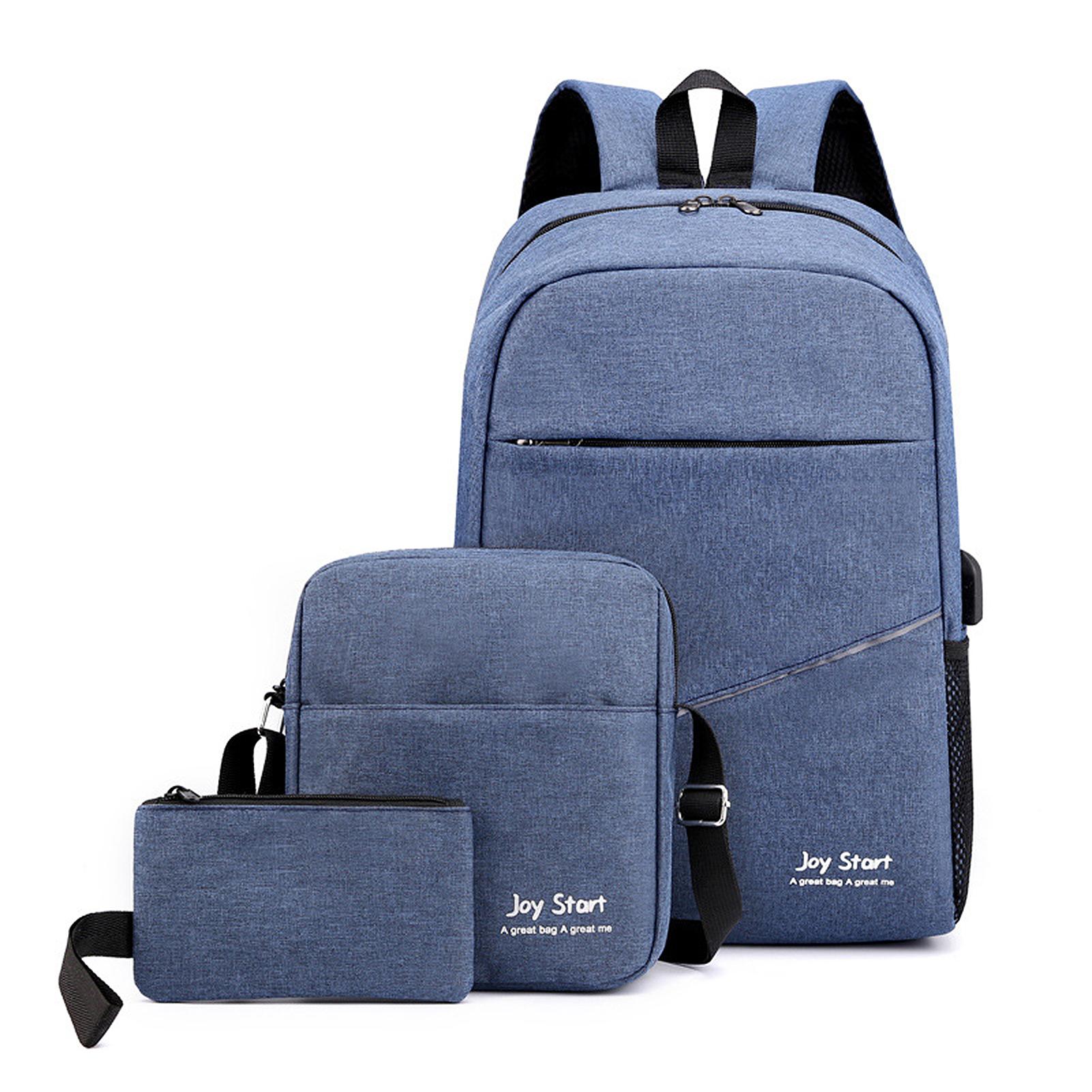 Set 3 Túi Đeo Chéo, Balo Đựng Laptop Và Ví Nhỏ Tiện Dụng Dành Cho Văn Phòng Học Sinh Sinh Viên
