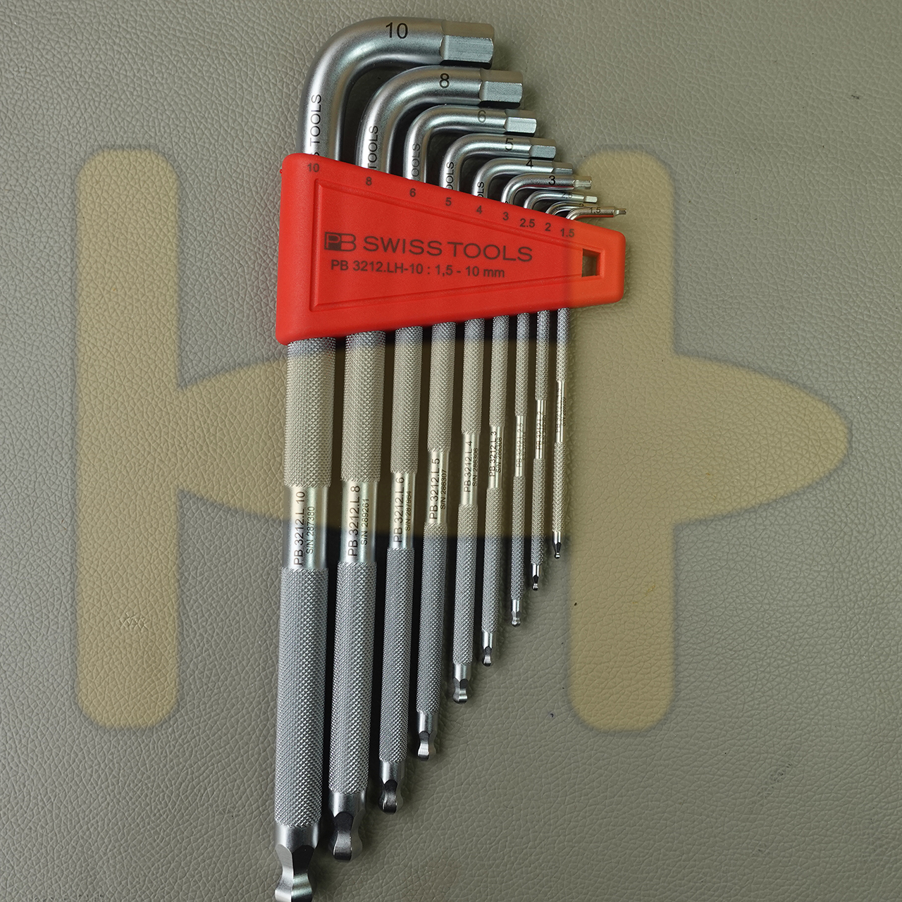 Bộ thanh vặn lục giác PB Swiss tools chống trượt gồm 9 chi tiết PB 3212 LH-10 có kích cỡ 1.5 - 10 mm ( 324491.0100)